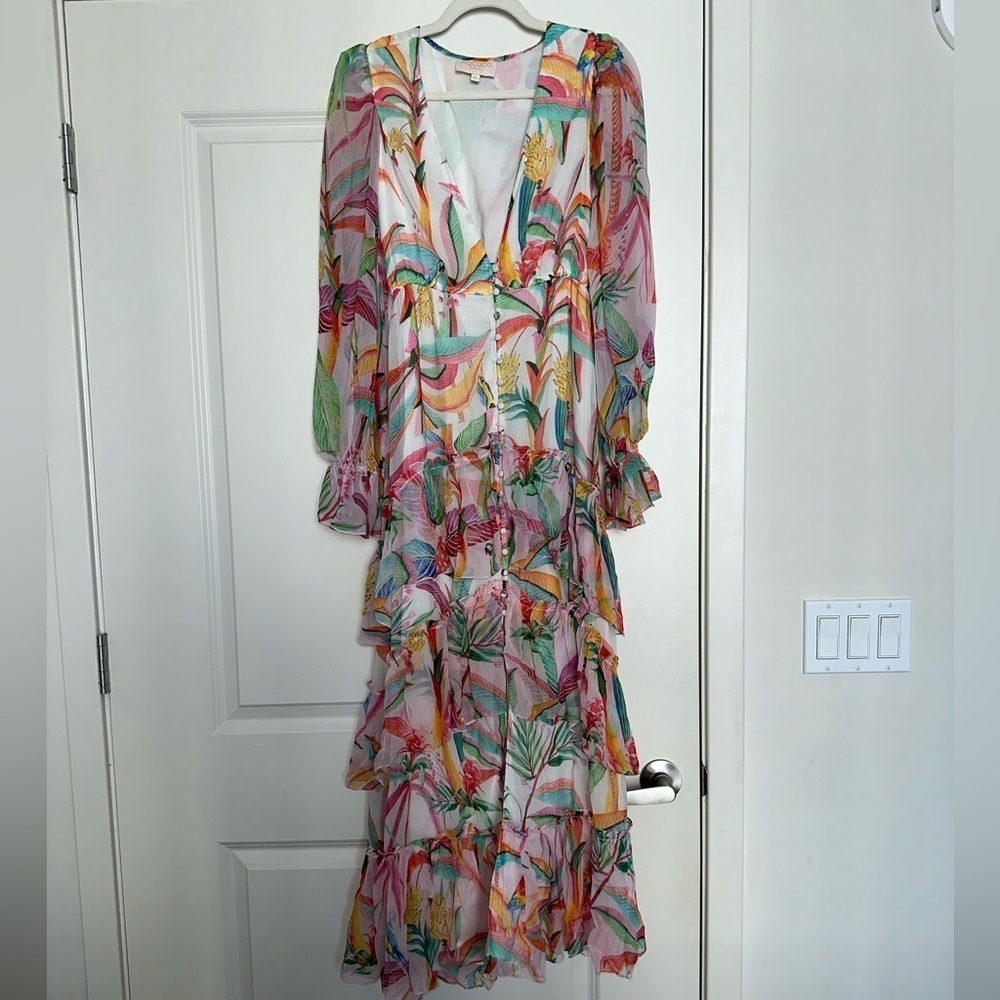 NWOT Rococo Sand Rio Long Dress with Belt in size XS - Picture 6 of 8